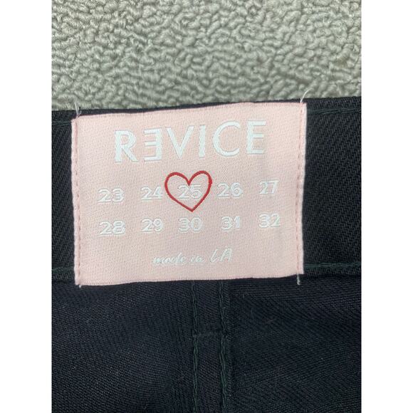 Revice Ex Boyfriend On & Off Again Jeans 25 Black White Button‎ - Picture 4 of 15